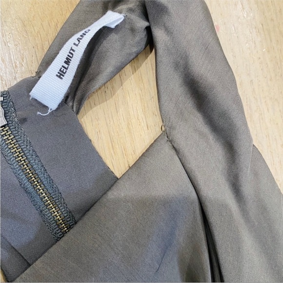 Helmut Lang gathered 100% silk dress Y2K NWOT - Picture 6 of 10